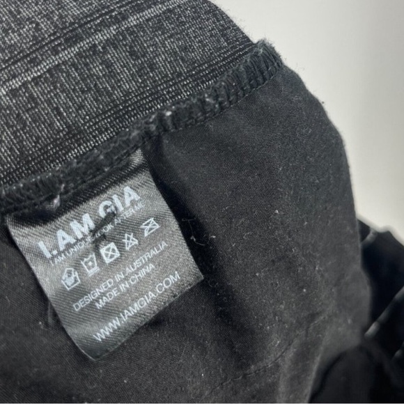 I.Am.Gia Pants Black White Mira Striped Wide Leg High Rise Zip Back Pock… - Picture 8 of 11